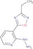 3-(3-Ethyl-1,2,4-oxadiazol-5-yl)-2-hydrazinopyridine