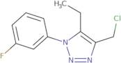 4-(Chloromethyl)-5-ethyl-1-(3-fluorophenyl)-1H-1,2,3-triazole