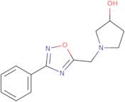 1-[(3-Phenyl-1,2,4-oxadiazol-5-yl)methyl]pyrrolidin-3-ol