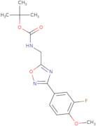 tert-Butyl N-{[3-(3-fluoro-4-methoxyphenyl)-1,2,4-oxadiazol-5-yl]methyl}carbamate