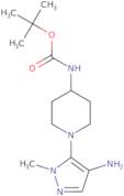 4-(Boc-amino)-1-(4-amino-1-methyl-1H-pyrazol-5-yl)piperidine