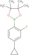 2-(4-Cyclopropyl-2-fluorophenyl)-4,4,5,5-tetramethyl-1,3,2-dioxaborolane