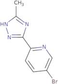 5-Bromo-2-(3-methyl-1H-1,2,4-triazol-5-yl)pyridine