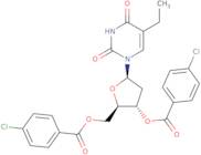 5-Ethyl-3',5'-bis-(p-chlorobenzoyl)-2'-deoxyuridine