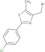 4-(Bromomethyl)-2-(4-chlorophenyl)-5-methyl-1,3-thiazole