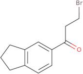 3-bromo-1-(2,3-dihydro-1H-inden-5-yl)propan-1-one