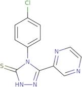 4-(4-Chlorophenyl)-5-(pyrazin-2-yl)-4H-1,2,4-triazole-3-thiol