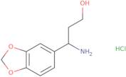 3-Amino-3-(1,3-dioxaindan-5-yl)propan-1-ol hydrochloride