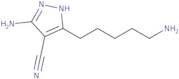 3-Amino-5-(5-aminopentyl)-1H-pyrazole-4-carbonitrile
