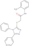 N-(2-Methylphenyl)-2-((4-phenyl-5-(4-pyridinyl)-4H-1,2,4-triazol-3-yl)thio)-acetamide