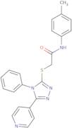 N-(4-Methylphenyl)-2-((4-phenyl-5-(4-pyridinyl)-4H-1,2,4-triazol-3-yl)thio)-acetamide