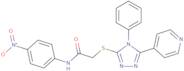 N-(4-Nitrophenyl)-2-((1-phenyl-5-(4-pyridinyl)-1H-1,3,4-triazol-2-yl)thio)-acetamide