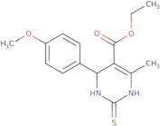 Ethyl 4-(4-methoxyphenyl)-6-methyl-2-sulfanylidene-1,2,3,4-tetrahydropyrimidine-5-carboxylate