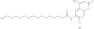 N-(7-Hydroxy-4-methyl-2-oxo-2H-1-benzopyran-6-yl)hexadecanamide sodium salt