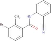 3-bromo-n-(2-cyanophenyl)-2-methylbenzamide