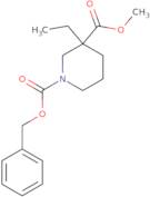 1-benzyl 3-methyl 3-ethylpiperidine-1,3-dicarboxylate