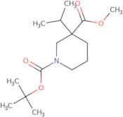 1-(tert-butyl) 3-methyl 3-isopropylpiperidine-1,3-dicarboxylate