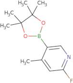 2-Fluoro-4-methyl-5-(tetramethyl-1,3,2-dioxaborolan-2-yl)pyridine