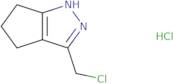 3-(Chloromethyl)-1h,4h,5h,6h-cyclopenta[c]pyrazole hydrochloride