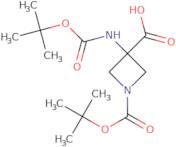 1-[(tert-butoxy)carbonyl]-3-{[(tert-butoxy)carbonyl]amino}azetidine-3-carboxylic acid