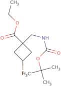 Ethyl 1-[(tert-butoxycarbonylamino)methyl]-3-fluoro-cyclobutanecarboxylate