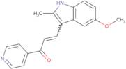 (2E)-3-(5-Methoxy-2-methyl-1H-indol-3-yl)-1-(4-pyridinyl)-2-propen-1-one