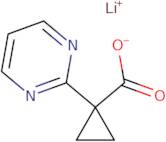 Lithium 1-(pyrimidin-2-yl)cyclopropane-1-carboxylate