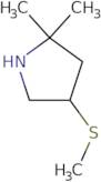 2,2-Dimethyl-4-(methylsulfanyl)pyrrolidine