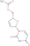 5-Fluoro-1-(2',3'-dideoxy-2',3'-didehydro-5'-O-acetyl-b-L-ribofuranosyl)-uracil