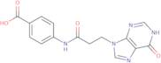 4-((3-(1,6-Dihyro-6-oxo-9H-purin-9-yl)-1-oxopropyl)amino)benzoic acid