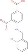 4-{[(2-Chlorophenyl)methyl]amino}-3-nitrobenzoic acid