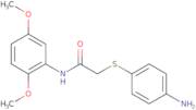 2-[(4-Aminophenyl)sulfanyl]-N-(2,5-dimethoxyphenyl)acetamide