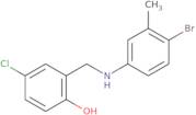 2-{[(4-Bromo-3-methylphenyl)amino]methyl}-4-chlorophenol