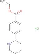 Ethyl (S)-4-(piperidin-2-yl)benzoate hydrochloride