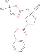 Benzyl 3-{[(tert-butoxy)carbonyl]amino}-3-cyanopyrrolidine-1-carboxylate
