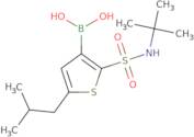 (2-(N-(tert-Butyl)sulfamoyl)-5-isobutylthiophen-3-yl)boronic acid