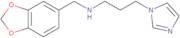[(1,3-Dioxaindan-5-yl)methyl][3-(1H-imidazol-1-yl)propyl]amine