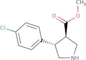 Methyl trans-4-(4-chlorophenyl)pyrrolidine-3-carboxylate hydrochloride