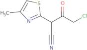 4-Chloro-2-(4-methyl-1,3-thiazol-2-yl)-3-oxobutanenitrile