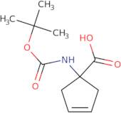 1-{[(tert-butoxy)carbonyl]amino}cyclopent-3-ene-1-carboxylic acid