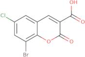 8-Bromo-6-chlorocoumarin-3-carboxylic acid