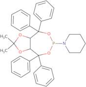 1-[(3aR,8aR)-Tetrahydro-2,2-dimethyl-4,4,8,8-tetraphenyl-1,3-dioxolo[4,5-E][1,3,2]dioxaphosphepin-6-yl]piperidine