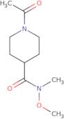 1-Acetyl-N-methoxy-N-methylpiperidine-4-carboxamide