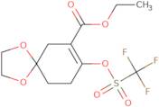 Ethyl 8-(((trifluoromethyl)sulfonyl)oxy)-1,4-dioxaspiro[4.5]dec-7-ene-7-carboxylate