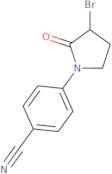 4-(3-Bromo-2-oxopyrrolidin-1-yl)benzonitrile