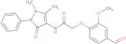 N-(1,5-Dimethyl-3-oxo-2-phenyl-2,3-dihydro-1H-pyrazol-4-yl)-2-(4-formyl-2-methoxyphenoxy)acetamide