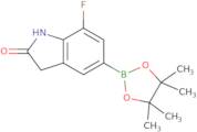 7-Fluoro-5-(4,4,5,5-tetramethyl-1,3,2-dioxaborolan-2-yl)indolin-2-one