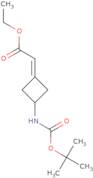 Ethyl 2-(3-{[(tert-butoxy)carbonyl]amino}cyclobutylidene)acetate