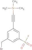 3-(Bromomethyl)-5-[2-(trimethylsilyl)ethynyl]benzene-1-sulfonyl fluoride