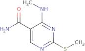 4-(Methylamino)-2-(methylthio)pyrimidine-5-carboxamide